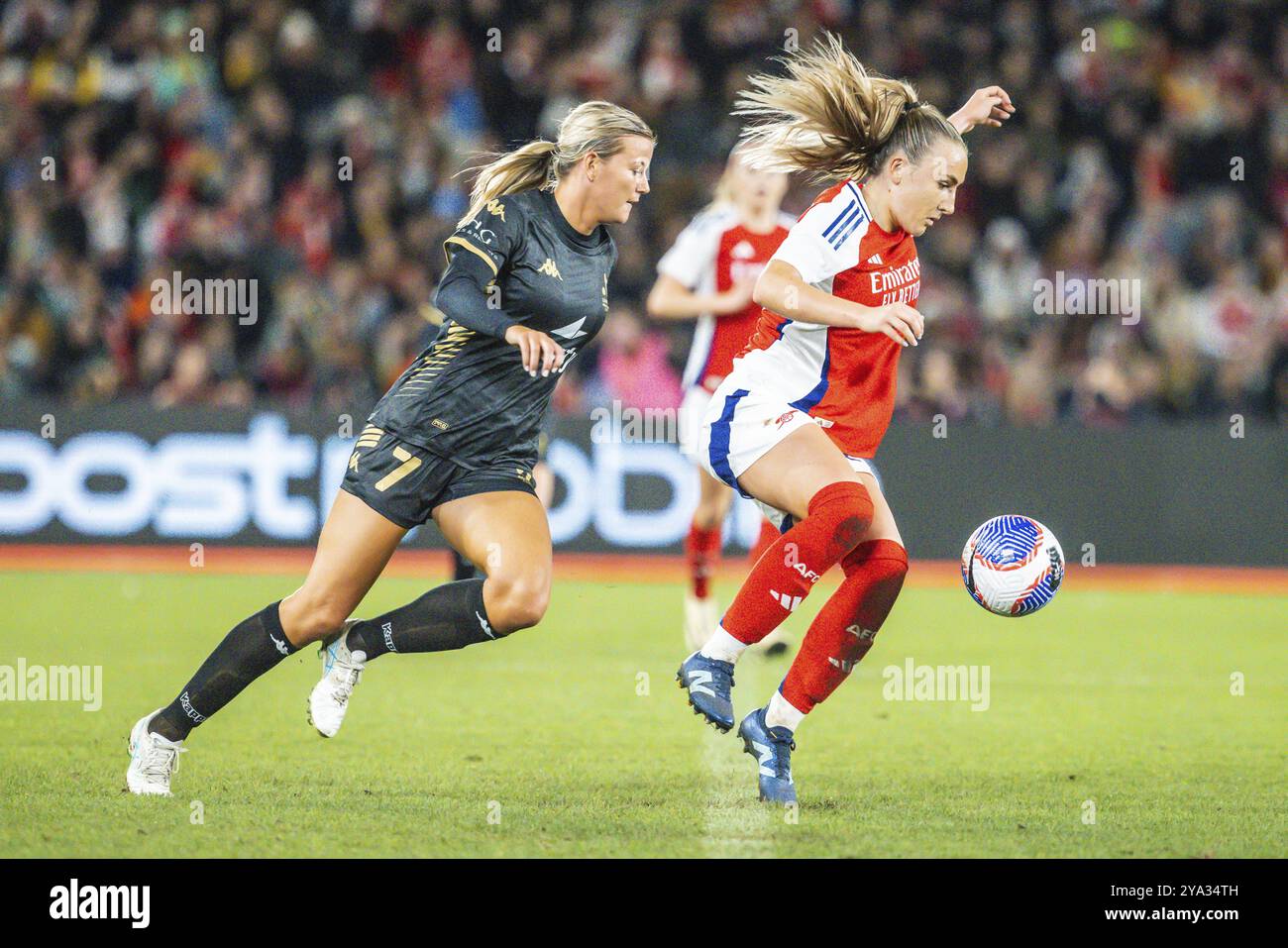 MELBOURNE, AUSTRALIE, 24 MAI : Teyah Goldie, de l'Arsenal Women FC, alors qu'elle jouait avec l'équipe féminine A-League All Stars pendant la semaine mondiale du football au Banque D'Images