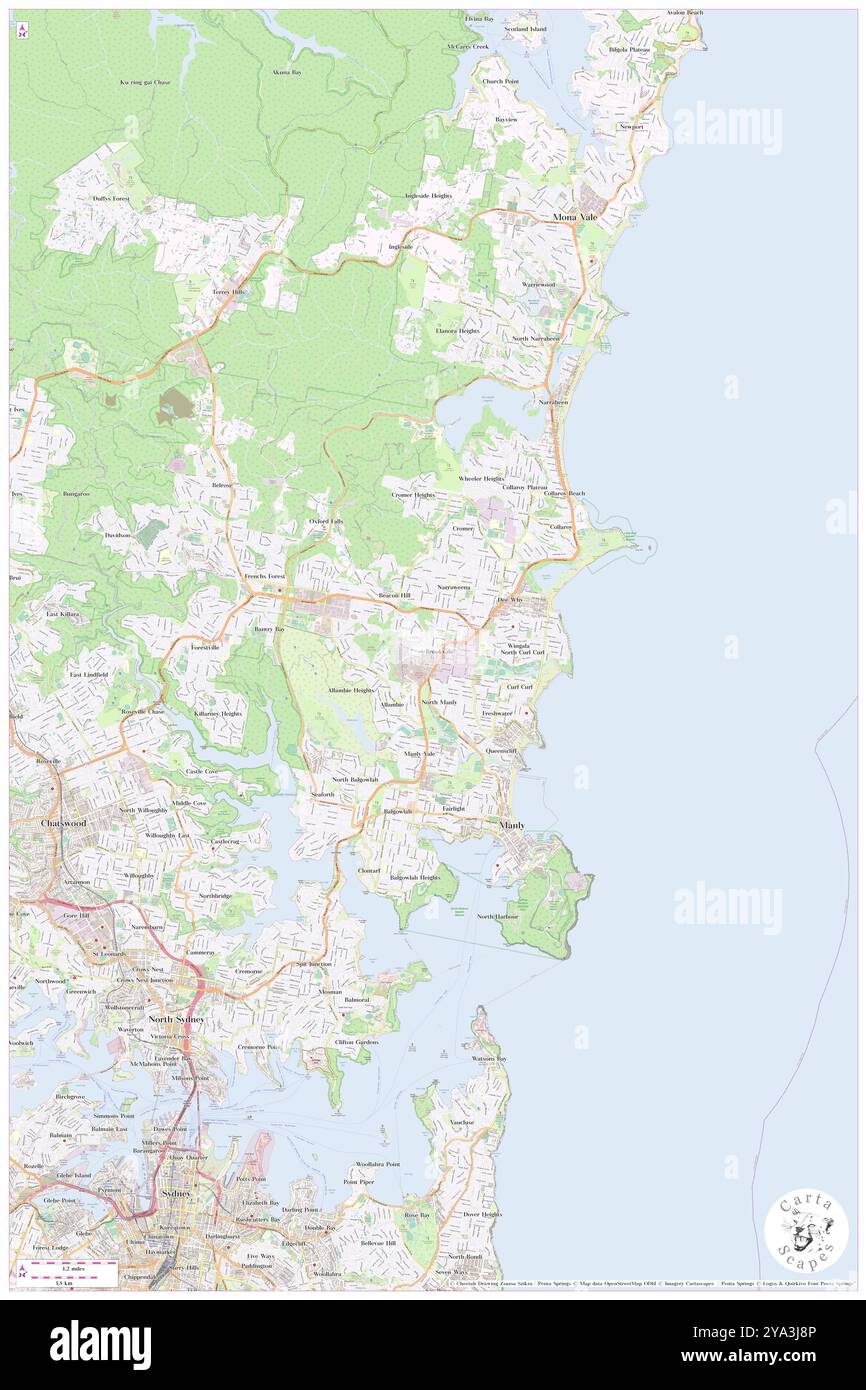 Brookvale, plages du Nord, au, Australie, Nouvelle-Galles du Sud, s 33 45' 39'', N 151 16' 28'', carte, Cartascapes carte publiée en 2024. Explorez Cartascapes, une carte qui révèle la diversité des paysages, des cultures et des écosystèmes de la Terre. Voyage à travers le temps et l'espace, découvrir l'interconnexion du passé, du présent et de l'avenir de notre planète. Banque D'Images