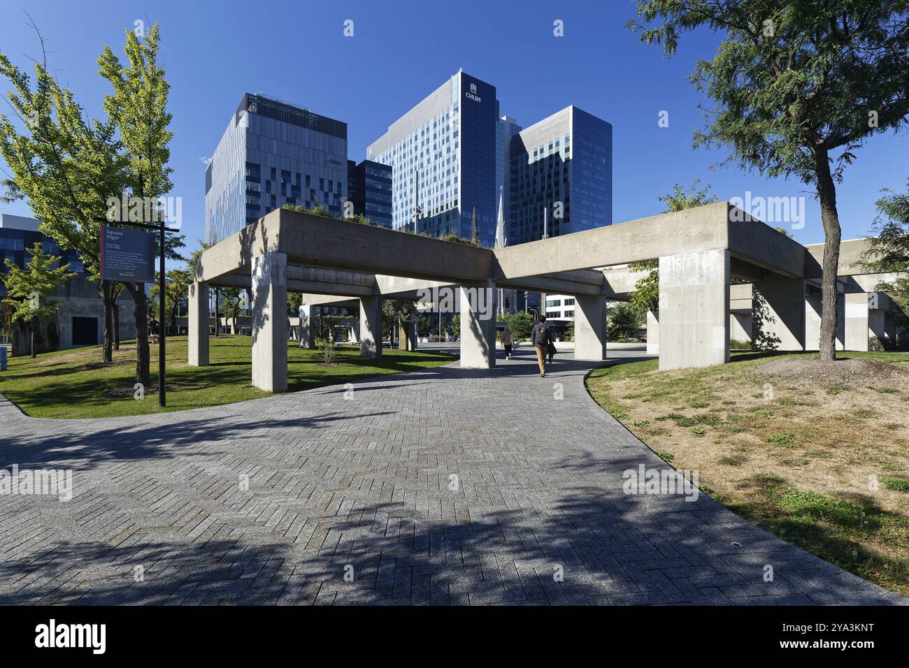 Architecture, place avec bâtiments cliniques modernes, Montréal, Province de Québec, Canada, Amérique du Nord Banque D'Images