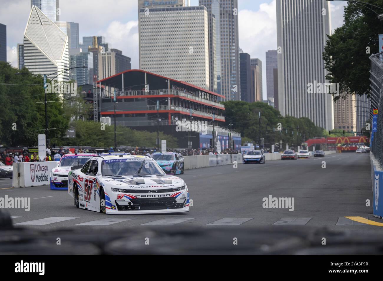 Le pilote NASCAR Xfinity Series, Shane van Gisbergen, prend la piste pour s'entraîner pour la Loop 110 à Chicago, il, USA, Amérique du Nord Banque D'Images