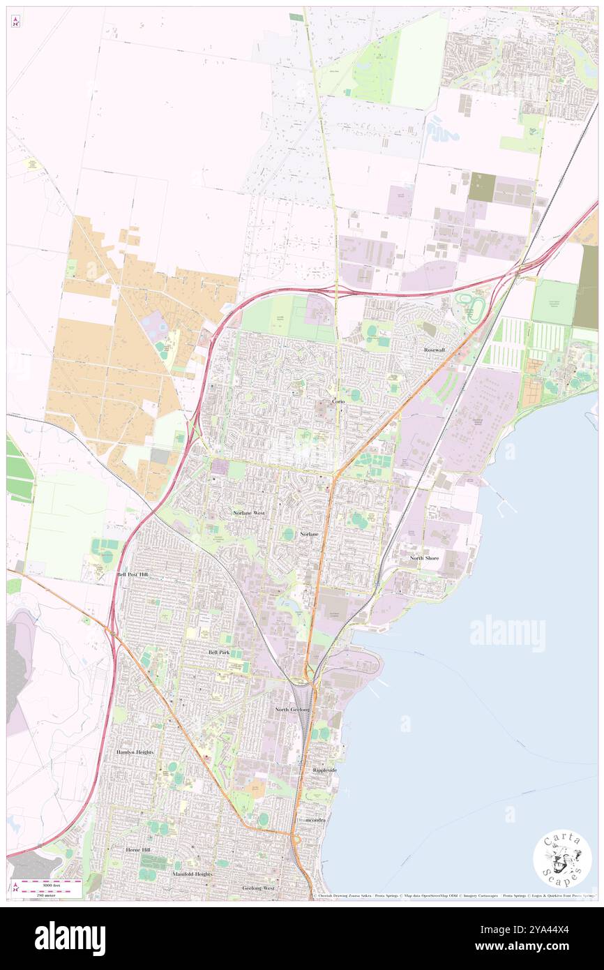 Norther Bay P-12 College - Vermont Avenue P-6 Campus, Greater Geelong, au, Australia, Victoria, s 38 4' 51'', N 144 21' 8'', carte, Cartascapes carte publiée en 2024. Explorez Cartascapes, une carte qui révèle la diversité des paysages, des cultures et des écosystèmes de la Terre. Voyage à travers le temps et l'espace, découvrir l'interconnexion du passé, du présent et de l'avenir de notre planète. Banque D'Images