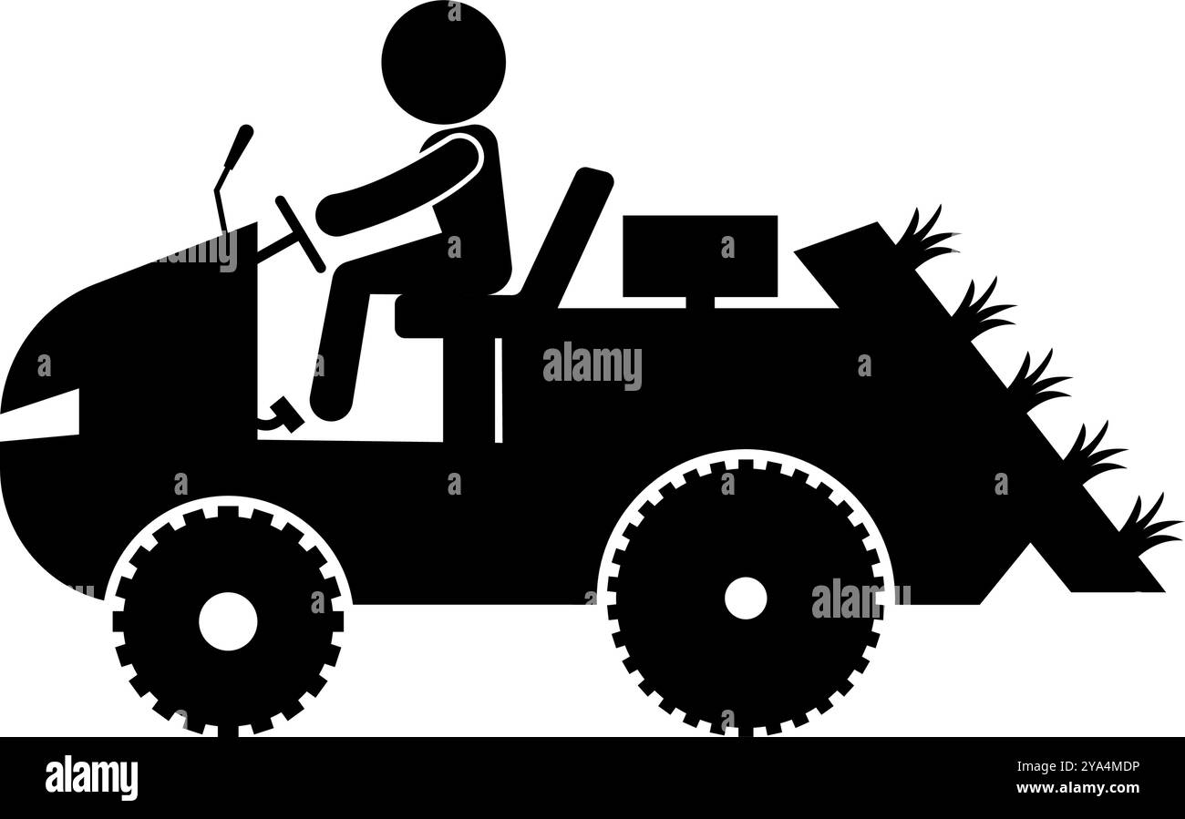 Silhouette de planteur de riz exploitant un agriculteur. Vecteur modifiable. Illustration de Vecteur