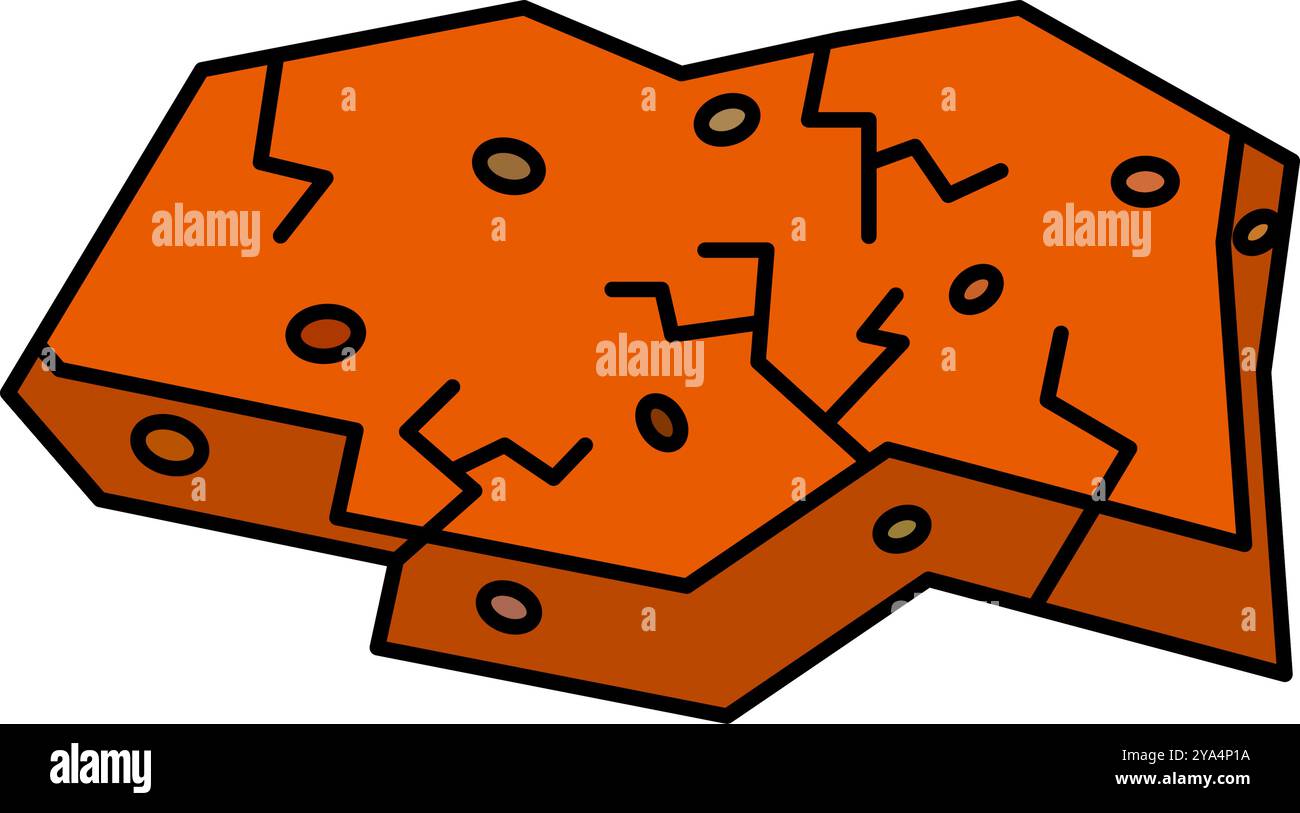 Icône de bauxite de conception plate. Vecteur modifiable. Illustration de Vecteur