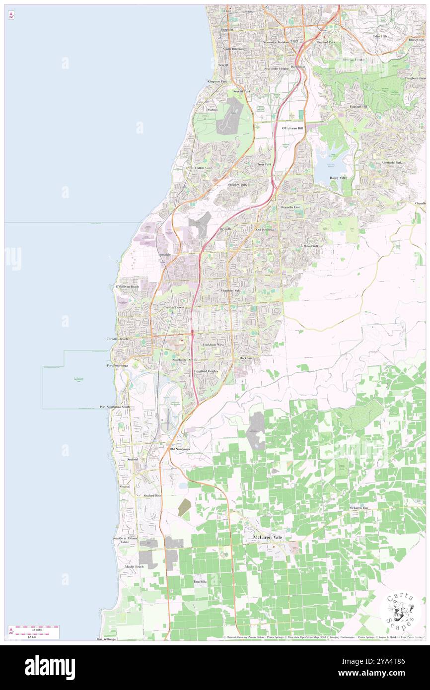 Morphett Vale, Onkaparinga, au, Australie, Australie du Sud, s 35 7' 59'', N 138 31' 0'', carte, Cartascapes carte publiée en 2024. Explorez Cartascapes, une carte qui révèle la diversité des paysages, des cultures et des écosystèmes de la Terre. Voyage à travers le temps et l'espace, découvrir l'interconnexion du passé, du présent et de l'avenir de notre planète. Banque D'Images