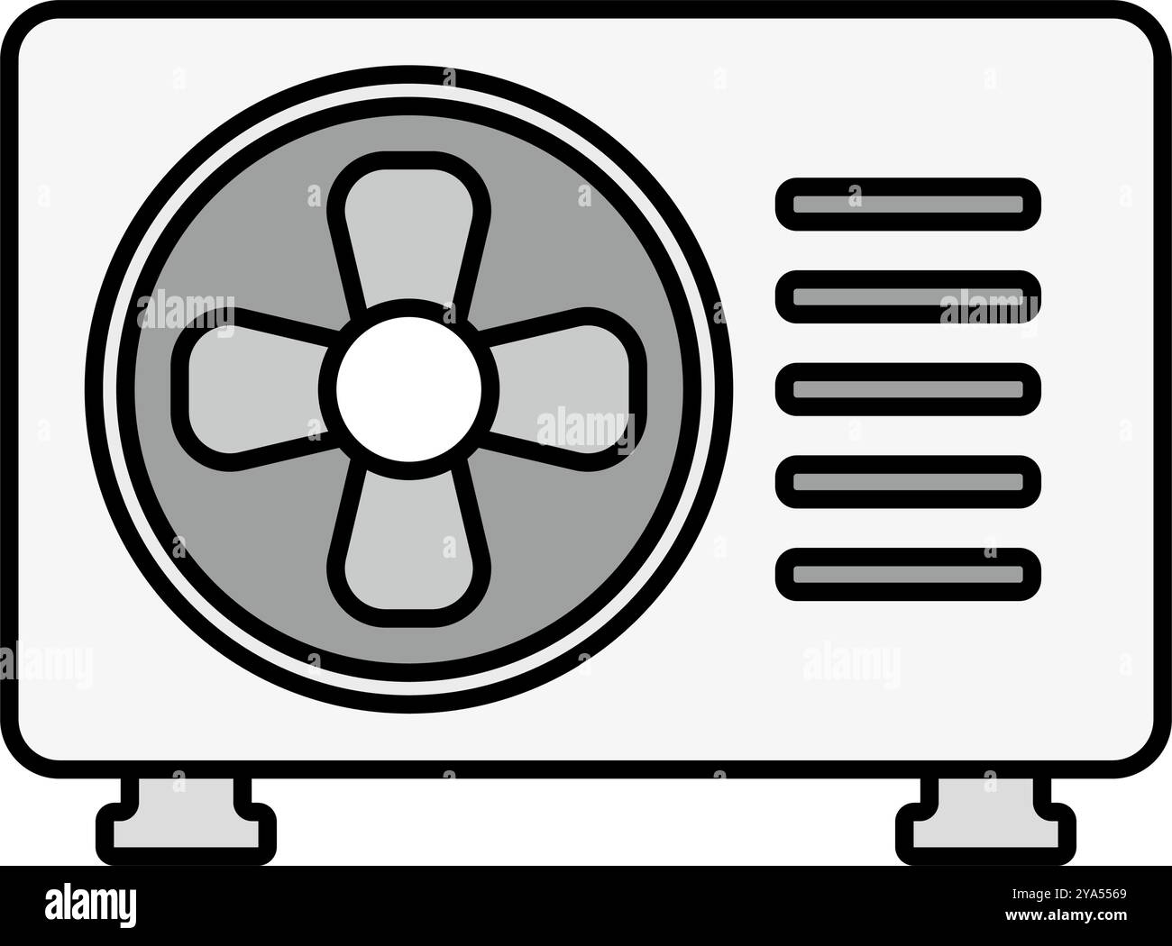 Icône de l'unité extérieure CA. Vecteur modifiable. Illustration de Vecteur Icône de l'unité extérieure CA. Vecteur modifiable. Illustration de Vecteur