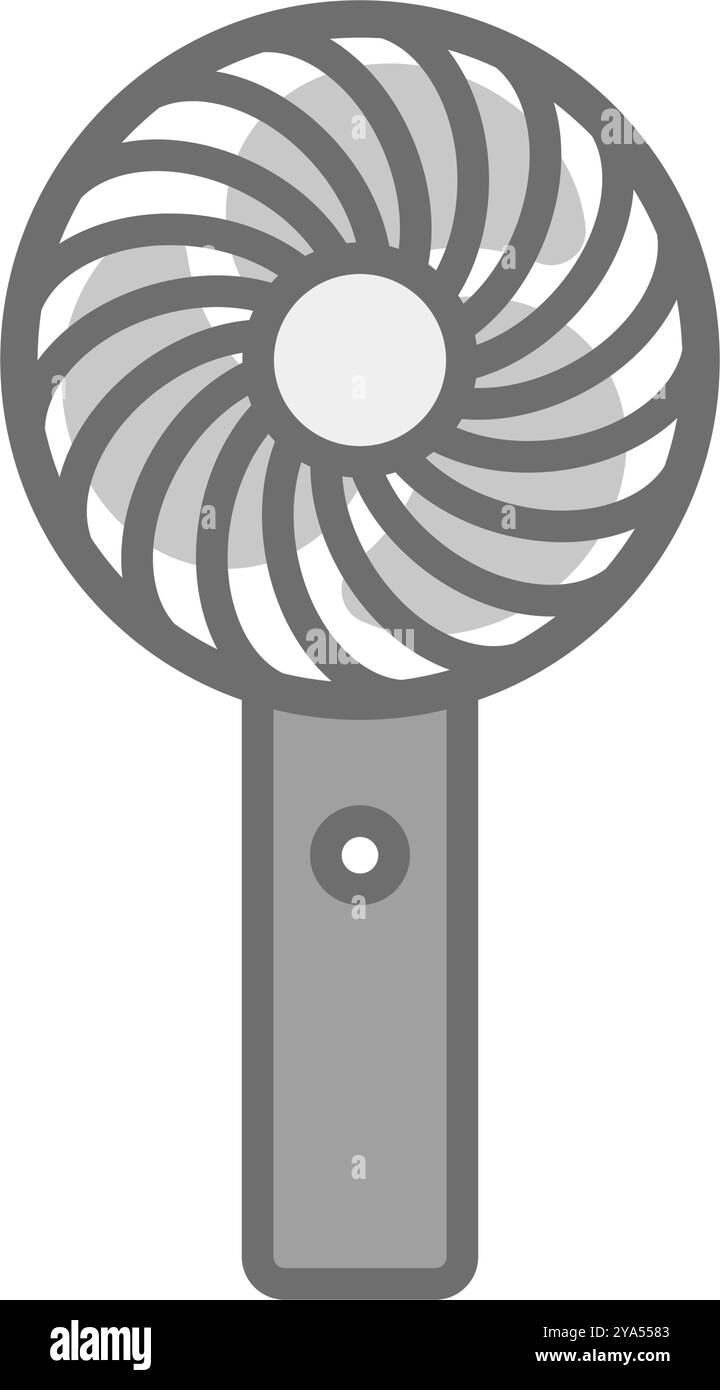 Icône de ventilateur portable. Icône du mini ventilateur de l'ordinateur de poche. Vecteur modifiable. Illustration de Vecteur
