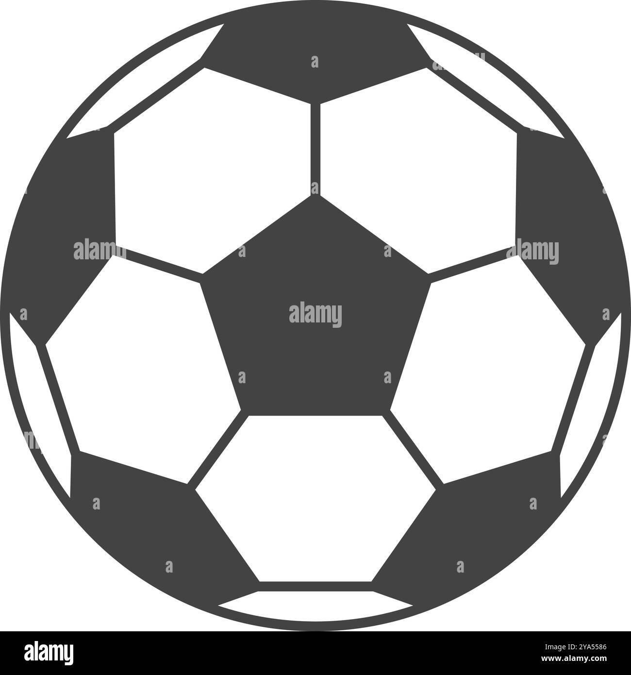 Icône ballon de football. Icône du football. Vecteur modifiable. Illustration de Vecteur