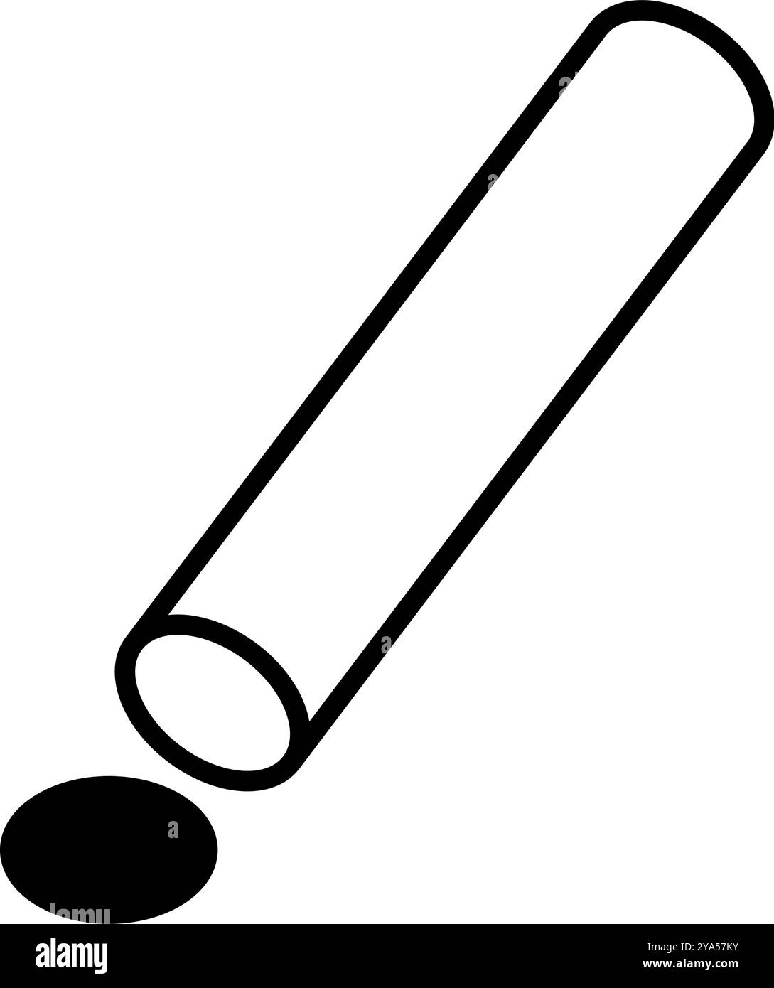 Icône de tampon de nom simple. Icône Hanko. Vecteur modifiable. Illustration de Vecteur