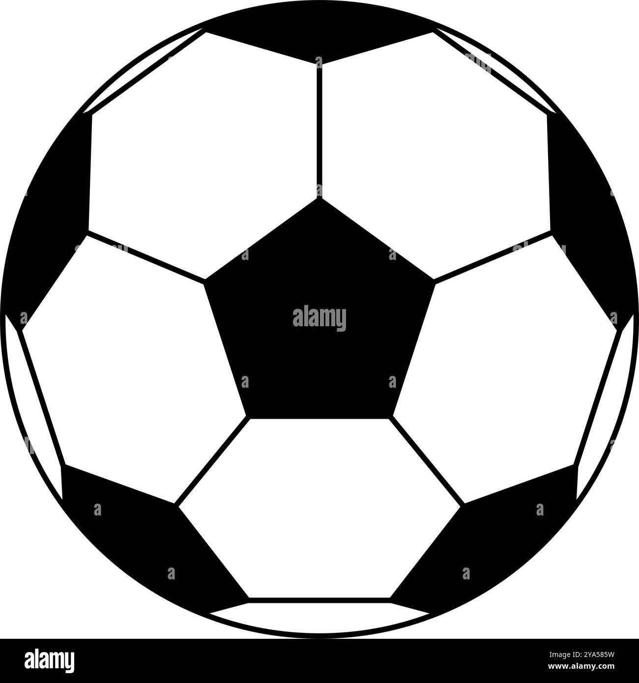 Ballon de football. Ballon de football. Vecteur modifiable. Illustration de Vecteur