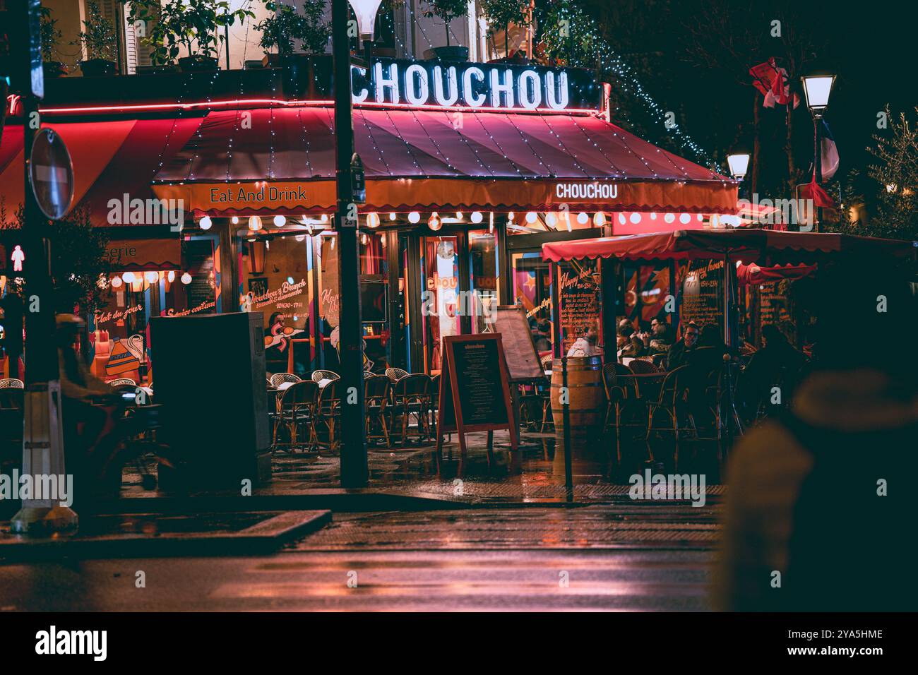 Paris le jour, Paris la nuit Banque D'Images