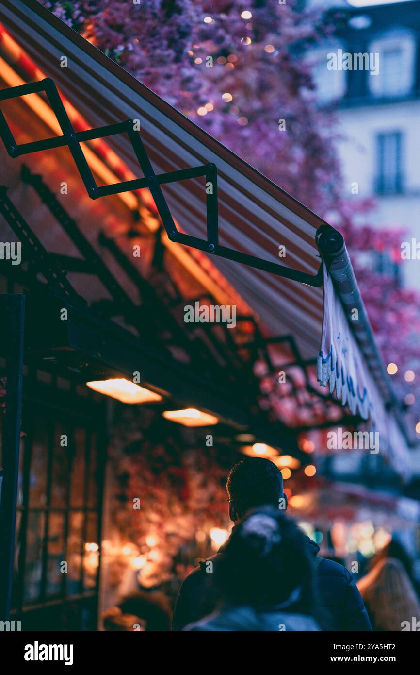 Paris le jour, Paris la nuit Banque D'Images