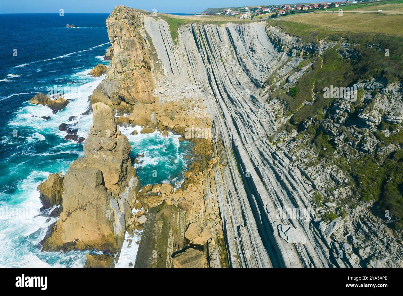 Urros de Liencres, Parc naturel de la Costa Quebrada, Liencres, Cantabrie, Espagne Banque D'Images