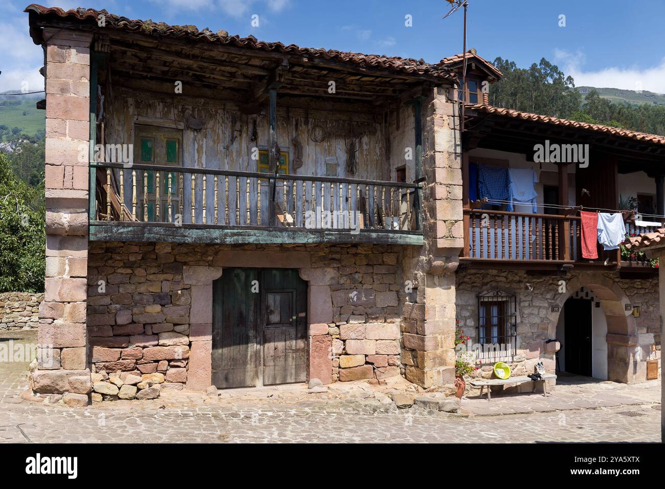 Architecture de Carmona, Cantabrie, Espagne Banque D'Images