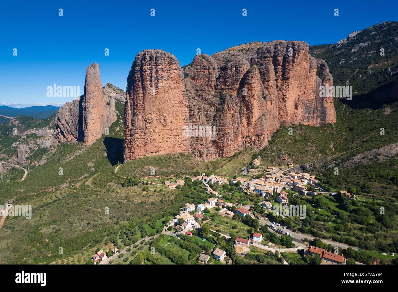 Maillets de Riglos, Riglos, province de Huesca, Aragon, Espagne Banque D'Images