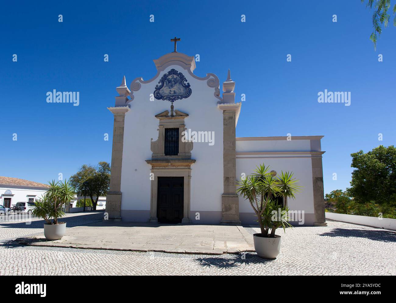 Église Sao Lourenco, Almancil, Algarve, Portugal Banque D'Images