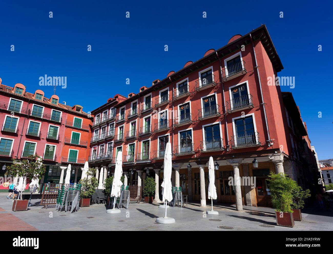 Place du maire à Valladolid, Castilla y Leon, Espagne Banque D'Images