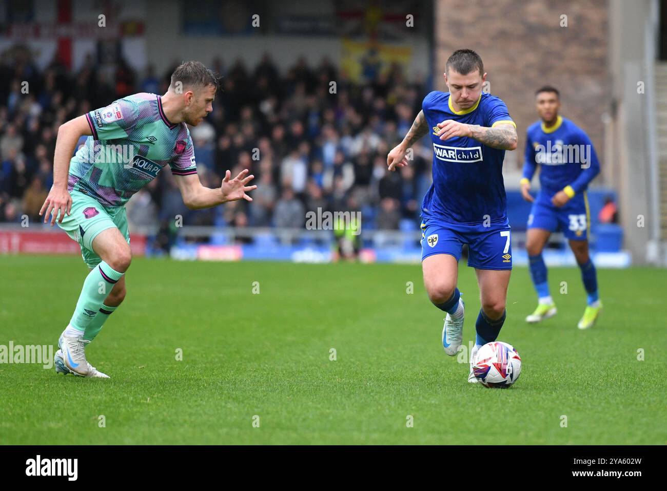 Londres, Angleterre. 12 octobre 2024. James Tilley lors du match Sky Bet EFL League Two entre l'AFC Wimbledon et Carlisle United au Cherry Red Records Stadium, à Londres. Kyle Andrews/Alamy Live News Banque D'Images