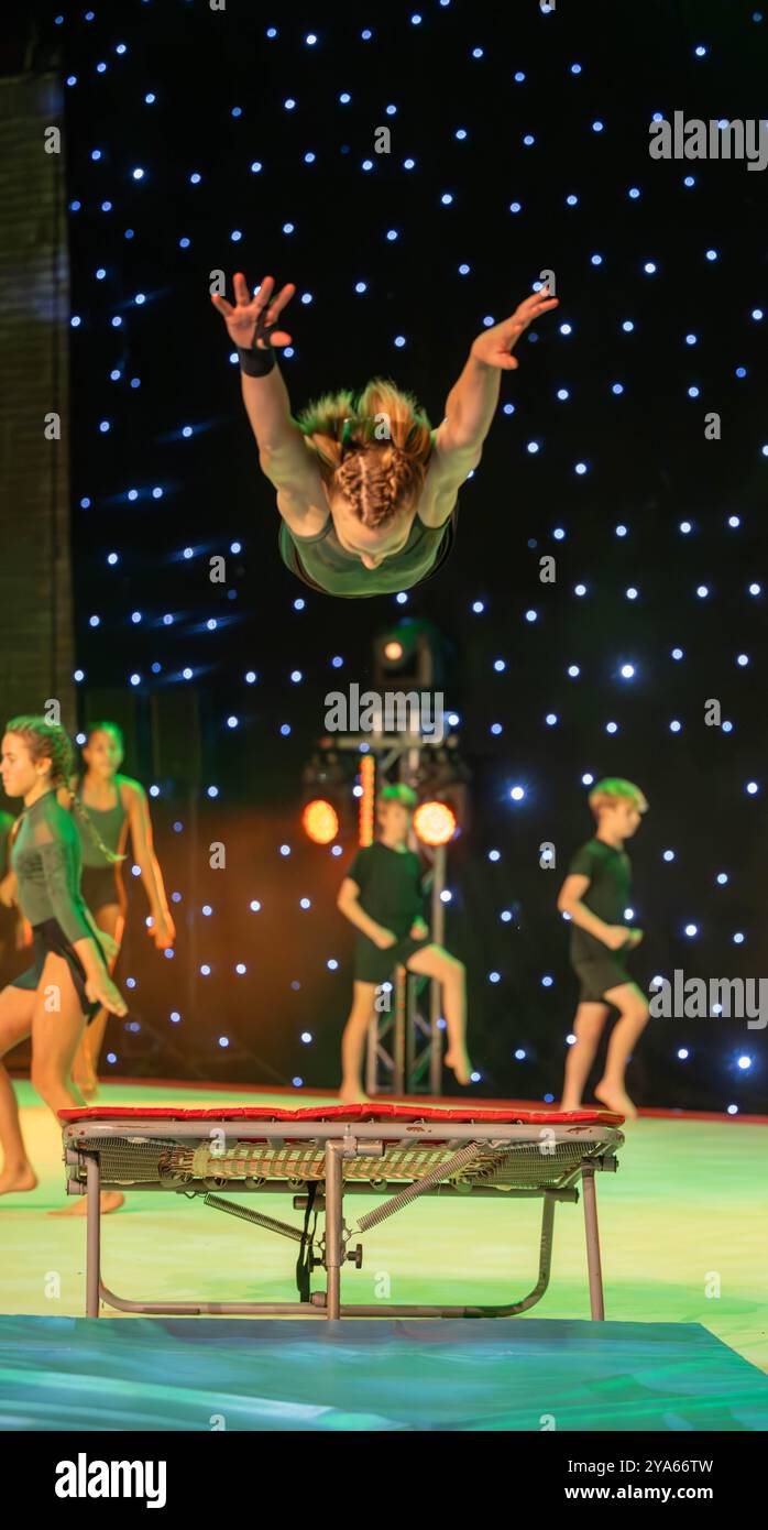 Brentwood Essex 12 octobre 2024 Festival de gymnastique de Londres 2024 crédit : Ian Davidson/Alamy Live News Banque D'Images