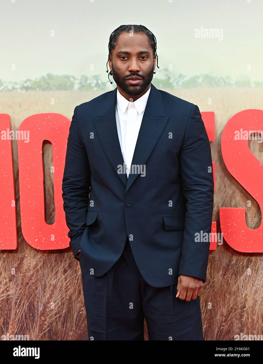 LONDRES, ROYAUME-UNI. 12 octobre 2024. John David Washington assiste à la présentation spéciale « The Piano Lesson » - 68e BFI London film Festival à Londres, Royaume-Uni. (Photo de 李世惠/Voir Li/Picture Capital) crédit : Voir Li/Picture Capital/Alamy Live News Banque D'Images