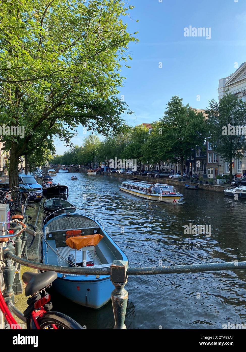 Canal d’Amsterdam Banque D'Images