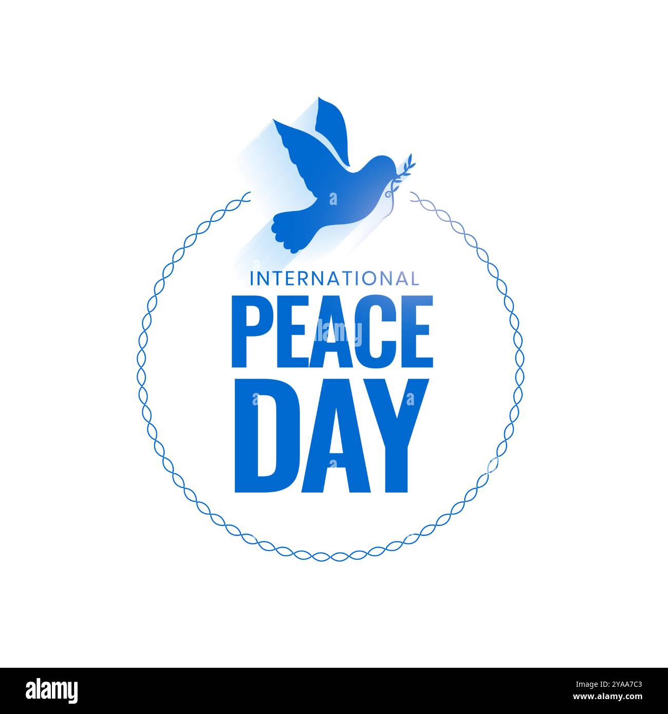 joyeux jour de la paix mondiale fond d'amour pour vecteur de problème social Illustration de Vecteur