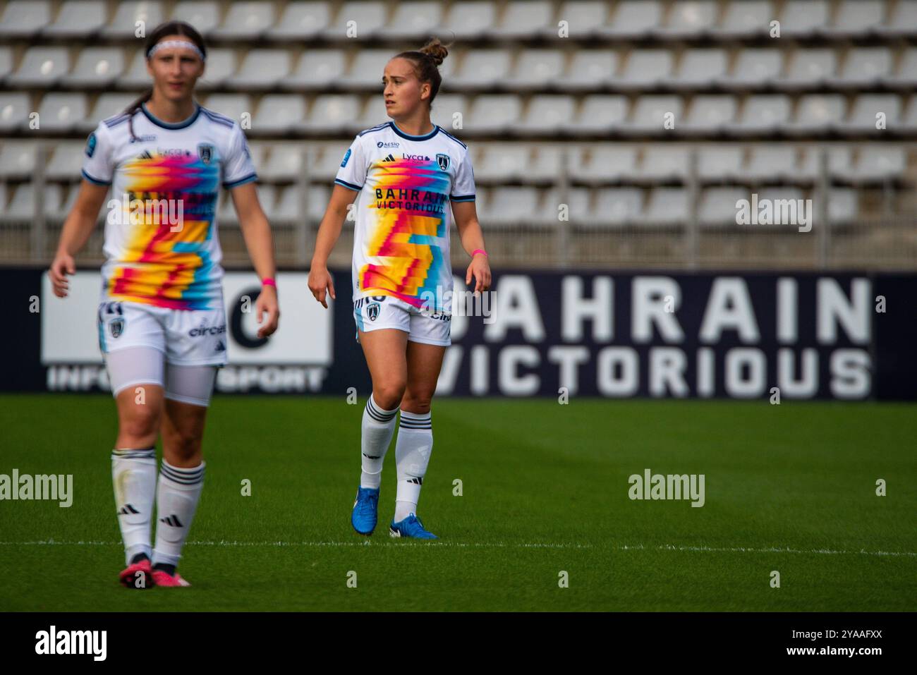 Thea Greboval of Paris FC lors du championnat de France, Arkema premier Ligue match de football entre Paris FC et le stade de Reims le 12 octobre 2024 au stade Sébastien Charlety à Paris Banque D'Images