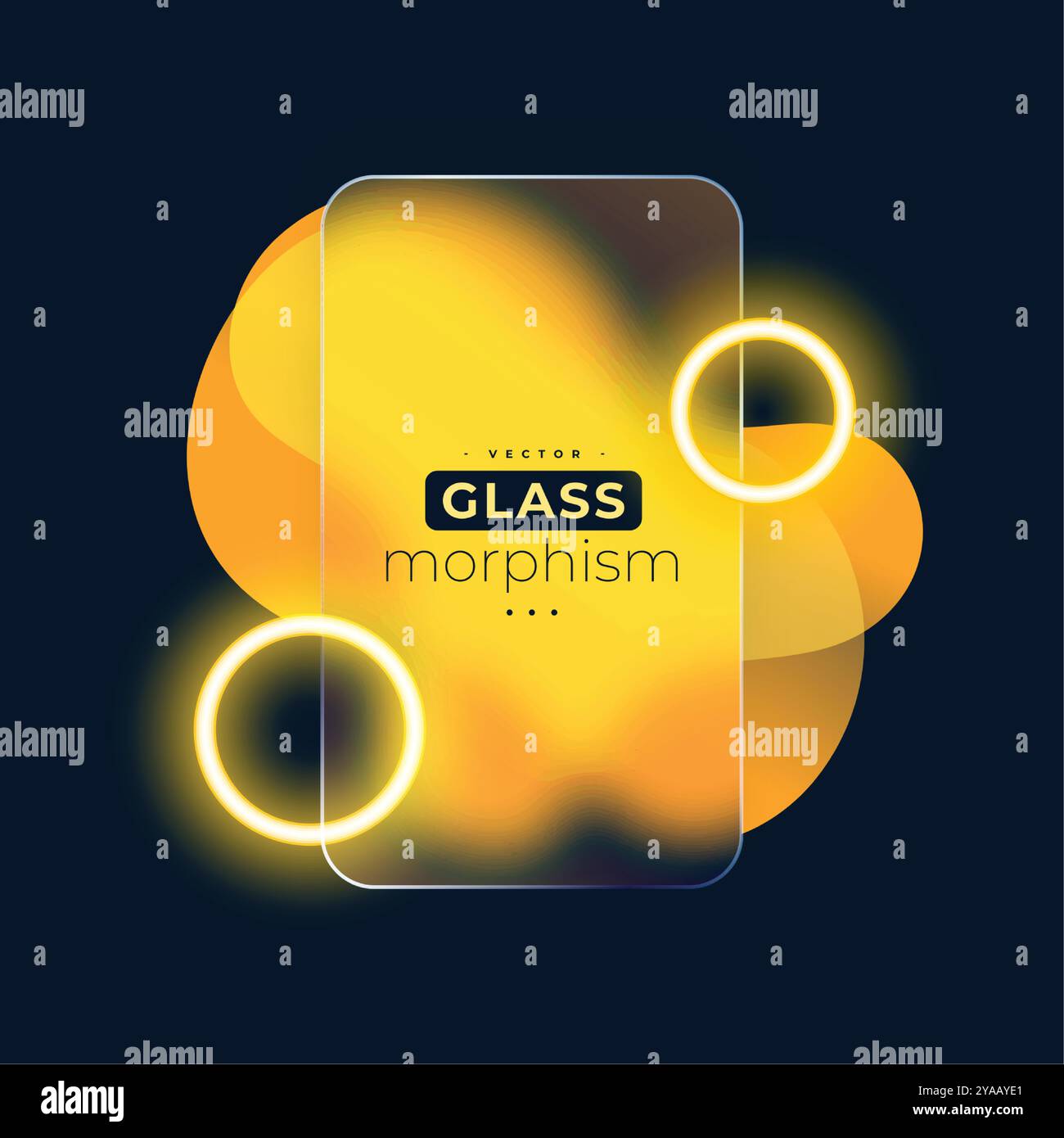 fond de morphisme en verre de style géométrique avec vecteur dépoli transparent Illustration de Vecteur