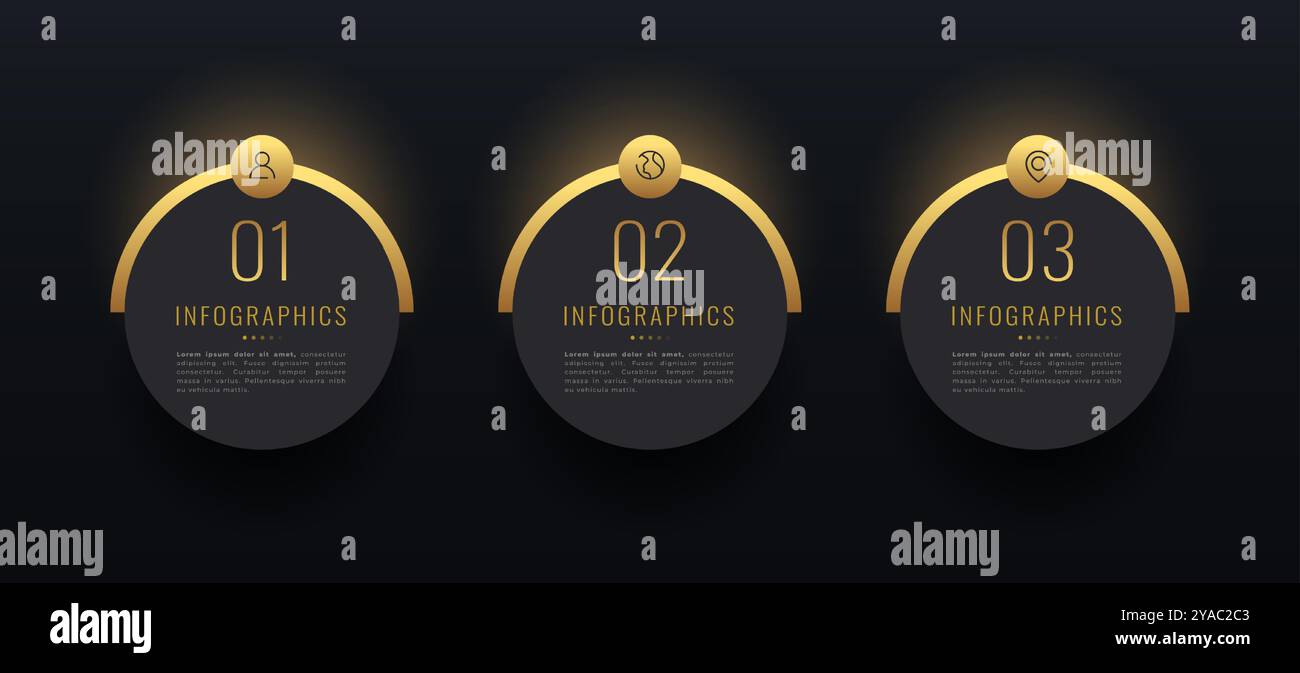 bannière infographique d'entreprise pour afficher des informations web dans le vecteur de manière premium Illustration de Vecteur