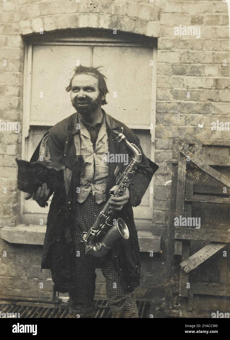 Will Van Allen, vaudevillien anglais et homme de la musique. Photo originale du début des années 1900 prise lors de sa tournée australienne. Banque D'Images