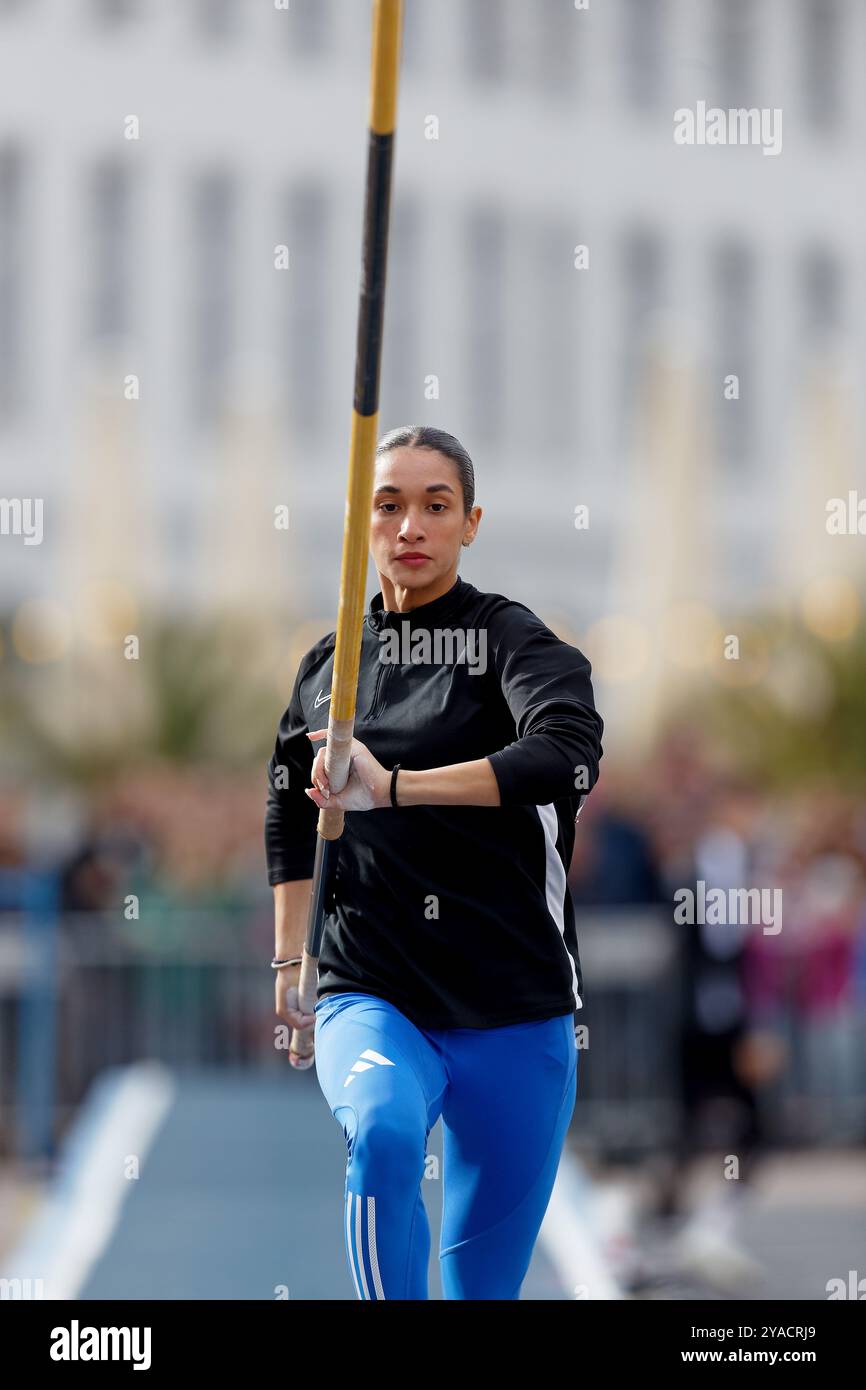 Karlsruhe Springt 2024, Anastasia BOUMPOULIDI, GRE, voûte à la perche Banque D'Images