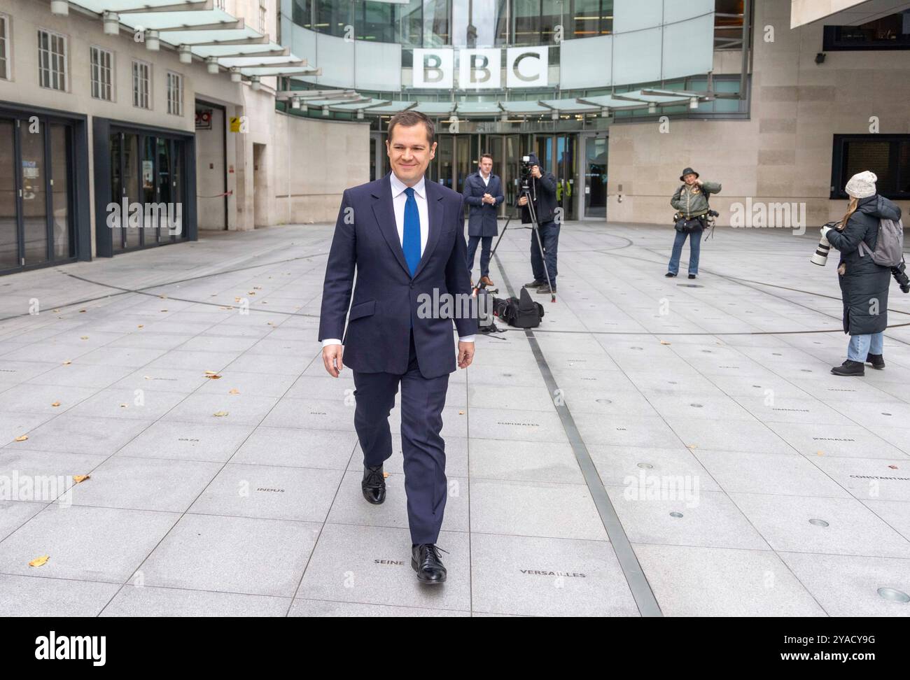 Londres, Royaume-Uni. 13 octobre 2024. Candidat conservateur du Parti leader, Robert Jenrichk, à la BBC pour dimanche avec Laura Kuenssberg. Il se bat contre Kemi Badenoch pour le poste de chef du Parti conservateur. Crédit : Karl Black/Alamy Live News Banque D'Images