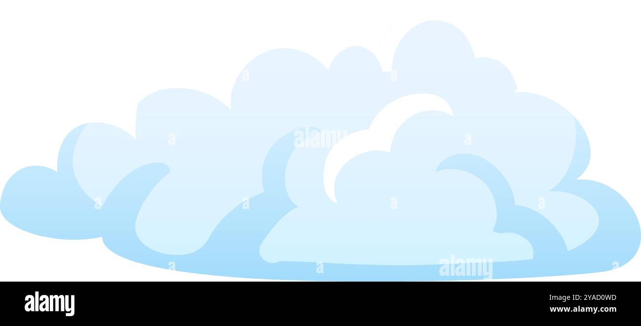 Les nuages doux flottent doucement dans un ciel bleu clair créant une atmosphère paisible lors d'une journée de printemps lumineuse idéale pour les activités de plein air et la détente Illustration de Vecteur