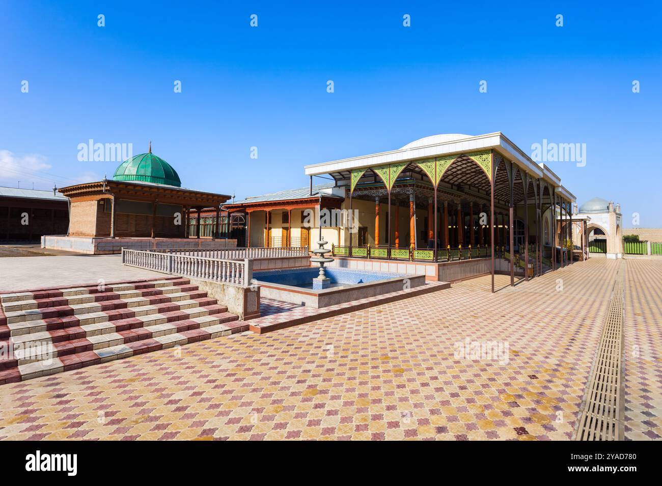 Hazrat-i-Shah ou Hazrati Shah Mosquée à Istaravshan. Istaravshan ou Ura-Tyube est une ville de la province de Sughd au Tadjikistan. Banque D'Images