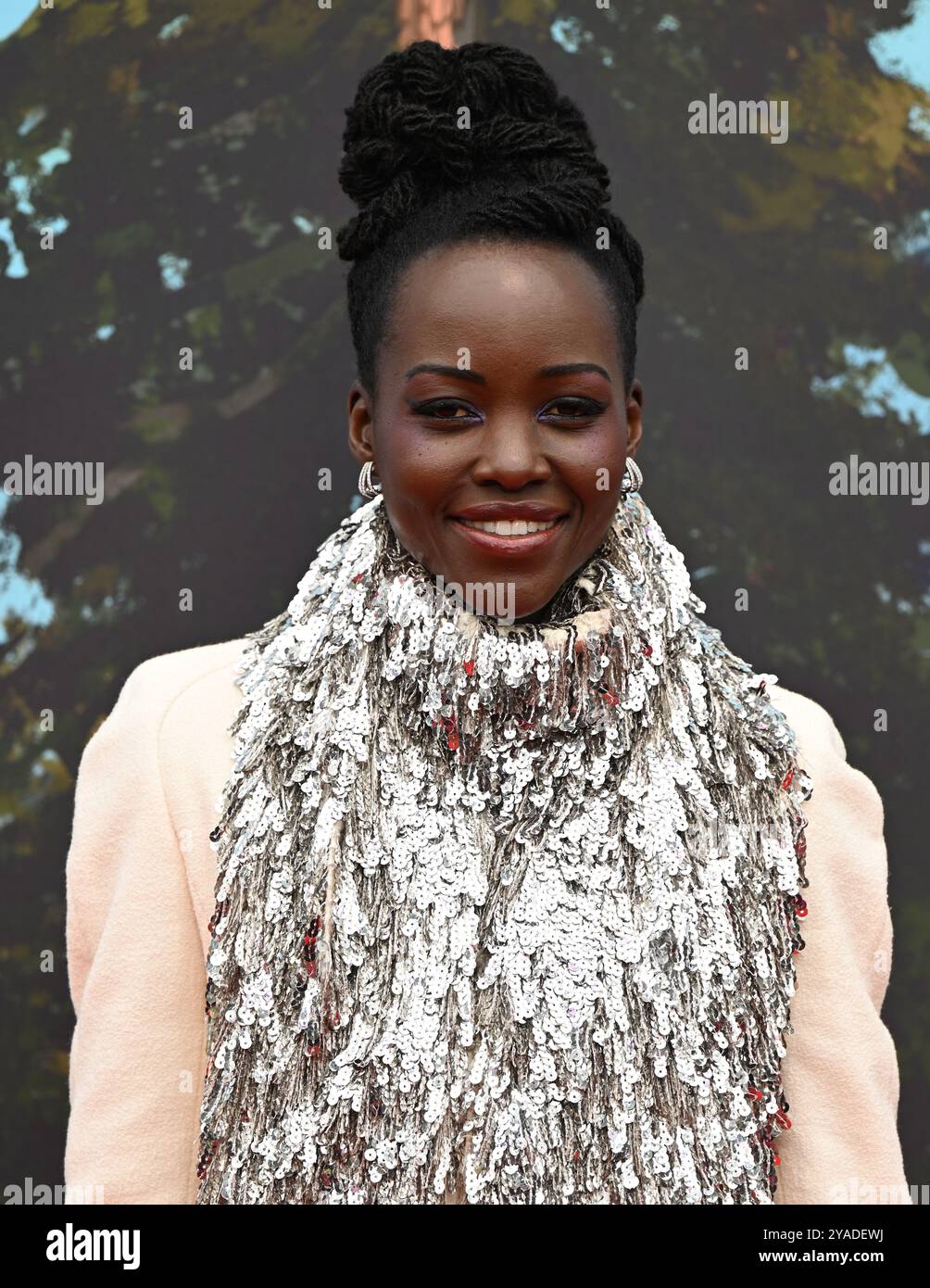 LONDRES, ROYAUME-UNI. 13 octobre 2024. Lupita Nyong'o assiste à la présentation spéciale 'The Wild robot' - 68ème BFI London film Festival à Londres, Royaume-Uni. (Photo de 李世惠/Voir Li/Picture Capital) crédit : Voir Li/Picture Capital/Alamy Live News Banque D'Images