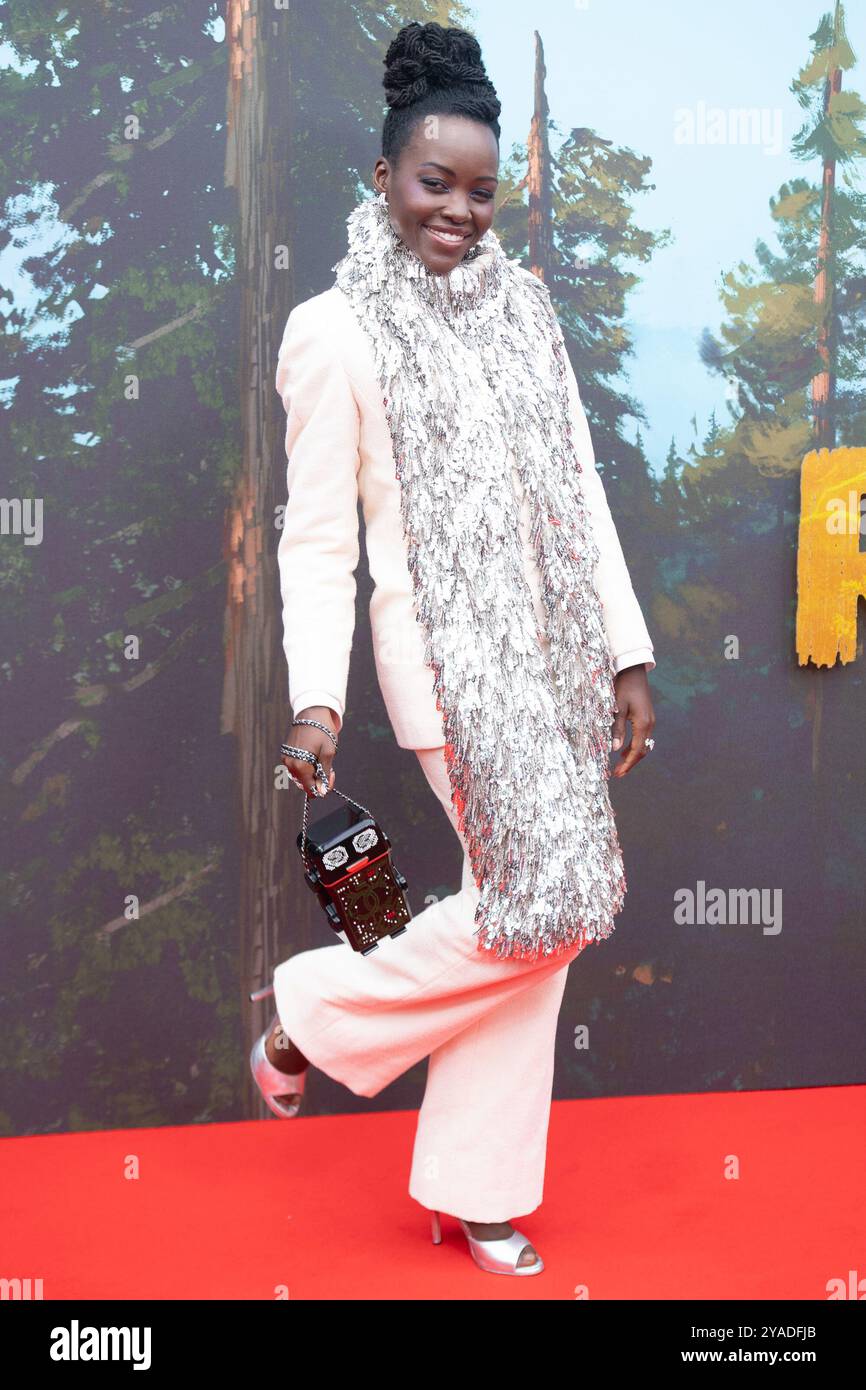 Londres, Royaume-Uni. 13 octobre 2024. Photo : Lupita Nyong'o assiste à la présentation spéciale pour 'le robot sauvage' au 68ème Festival du film de Londres BFI au Royal Festival Hall, Southbank. Crédit : Justin Ng/Alamy Live News Banque D'Images