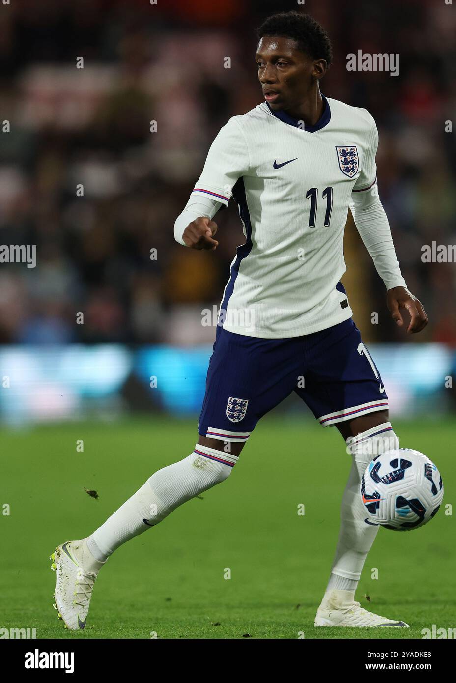 Bournemouth, Angleterre, 11 octobre 2024. Jaden Philogene, de l'Angleterre, lors du match de qualification pour le Championnat d'Europe des moins de 21 ans de l'UEFA au Vitality Stadium de Bournemouth. Le crédit de l'image devrait se lire : Paul Terry / Sportimage Banque D'Images