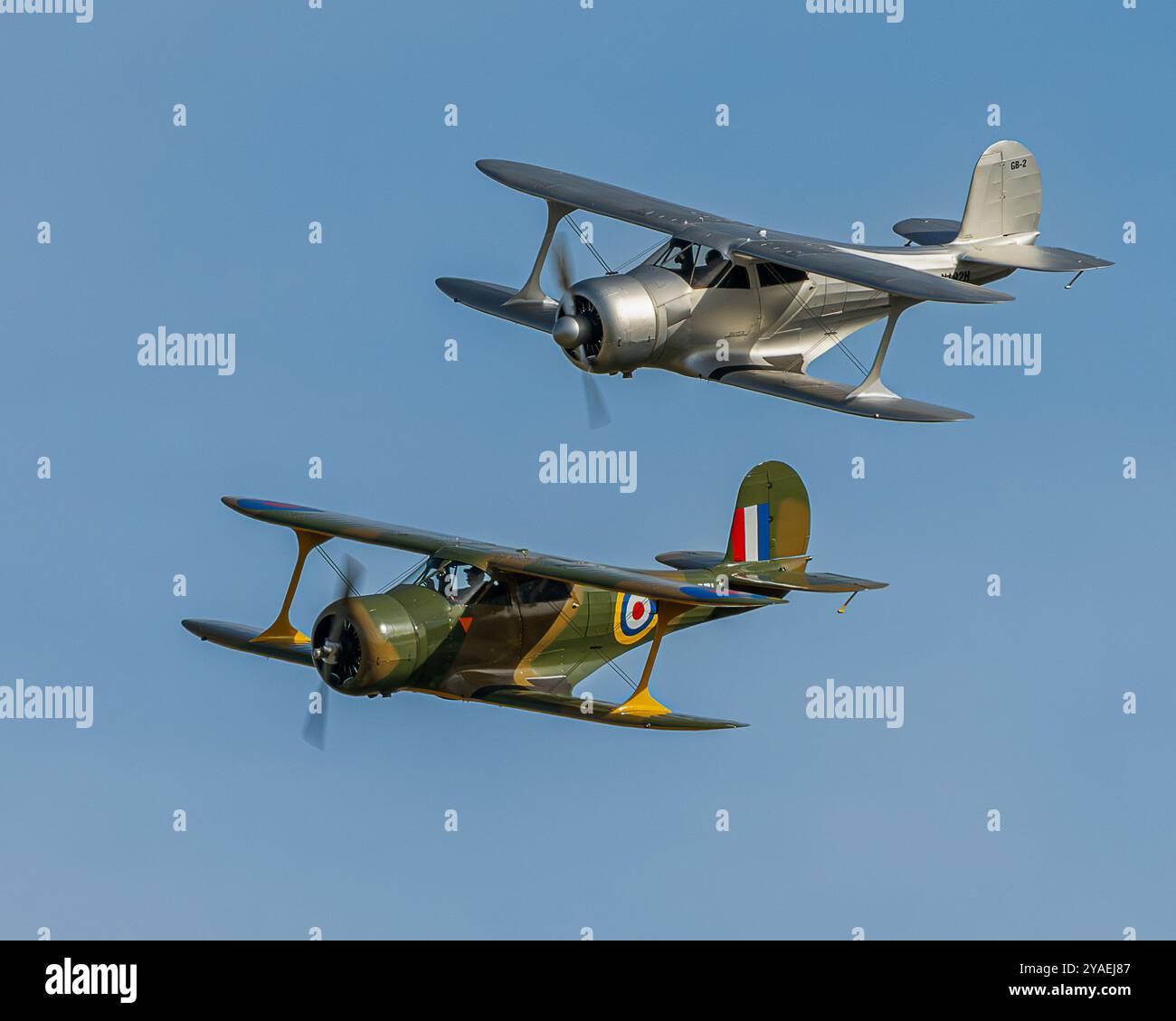 Hêtre modèle 17 Staggerwing Banque D'Images