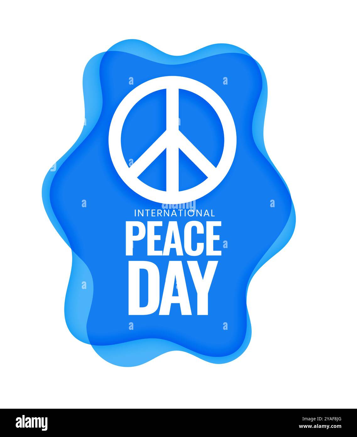 21 septembre célébration de la journée mondiale de la paix vecteur de conception de fond Illustration de Vecteur