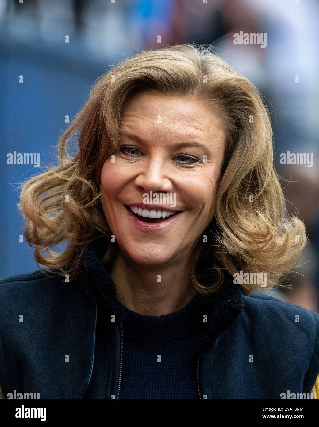 Londres, Royaume-Uni. 13 octobre 2024. Femme d'affaires Amanda Staveley devant les Jaguars de Jacksonville contre le match de football américain des Chicago Bears NFL au Tottenham Hotspur Stadium. Score final Jaguars 16 Bears 35. Credit : Stephen Chung / Alamy Live News Banque D'Images