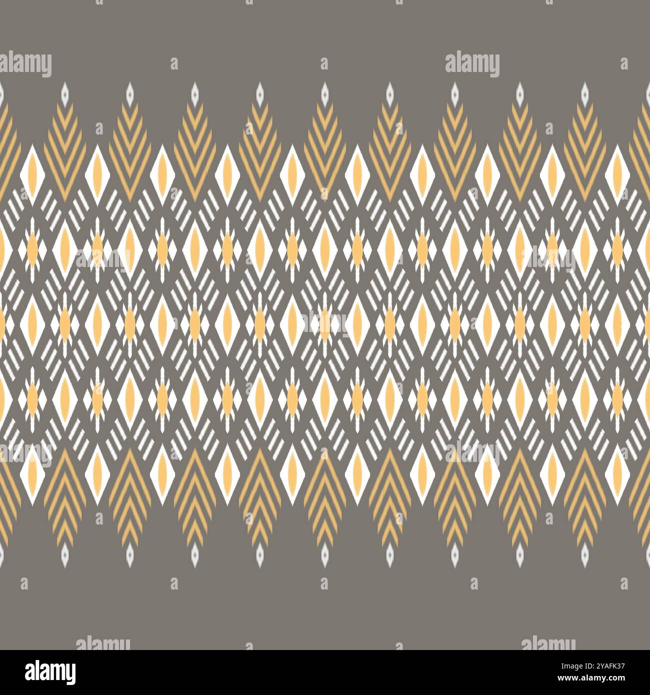 Motif sans couture de bordure en forme de diamant blanc sur fond gris, conçu pour les impressions textiles, les textures de tissu, le papier d'emballage, et d'autres pr décoratifs Illustration de Vecteur
