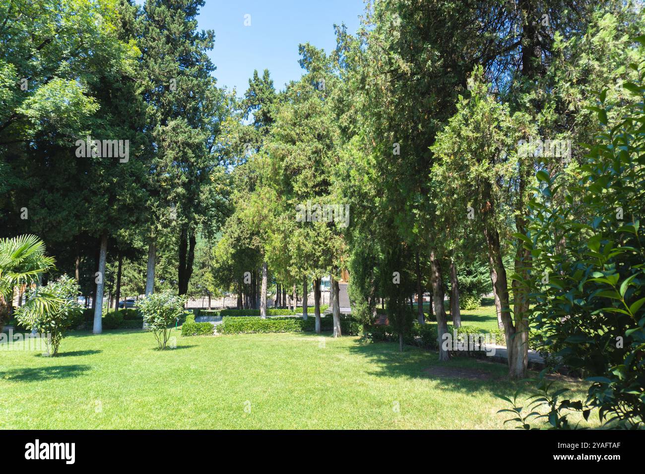 Vue panoramique à Oguz, Azerbaïdjan. Août 2024. Banque D'Images