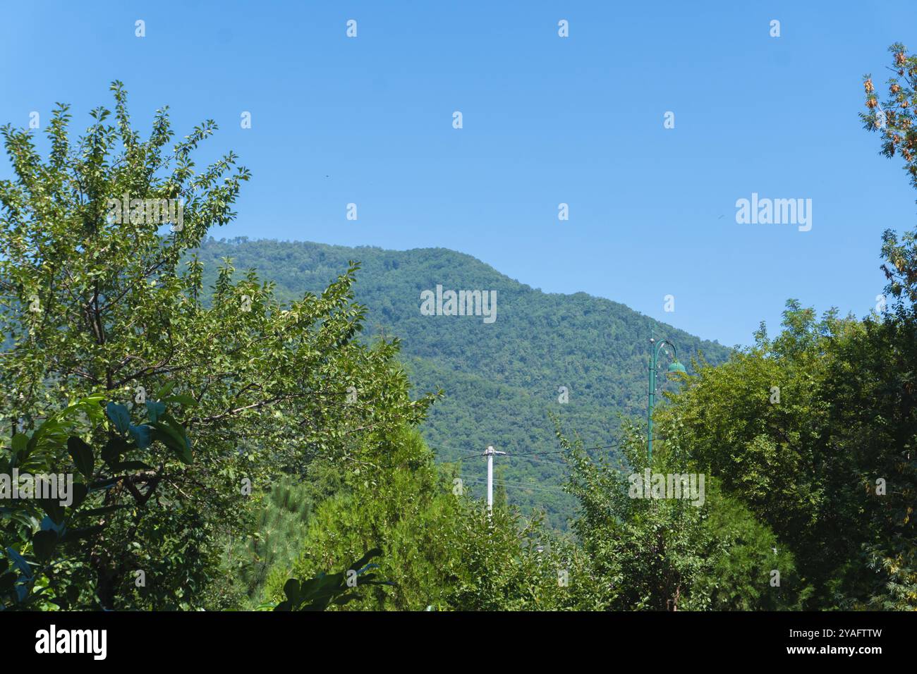 Vue panoramique à Oguz, Azerbaïdjan. Août 2024. Banque D'Images