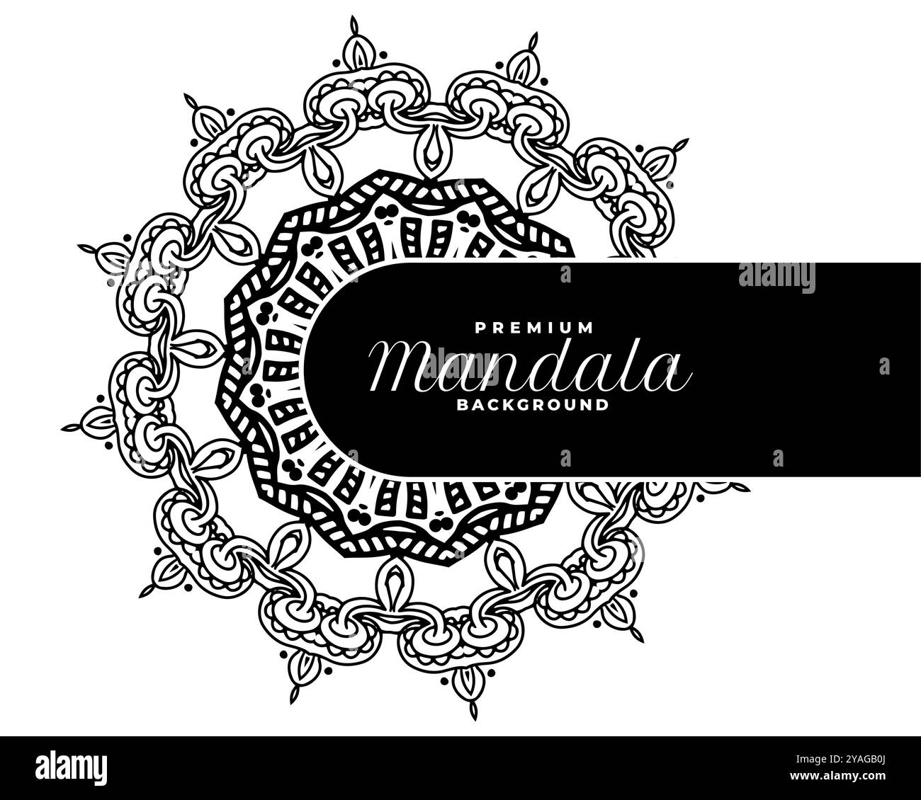 vecteur de conception de fond blanc de motif mandala circulaire de style ethnique Illustration de Vecteur
