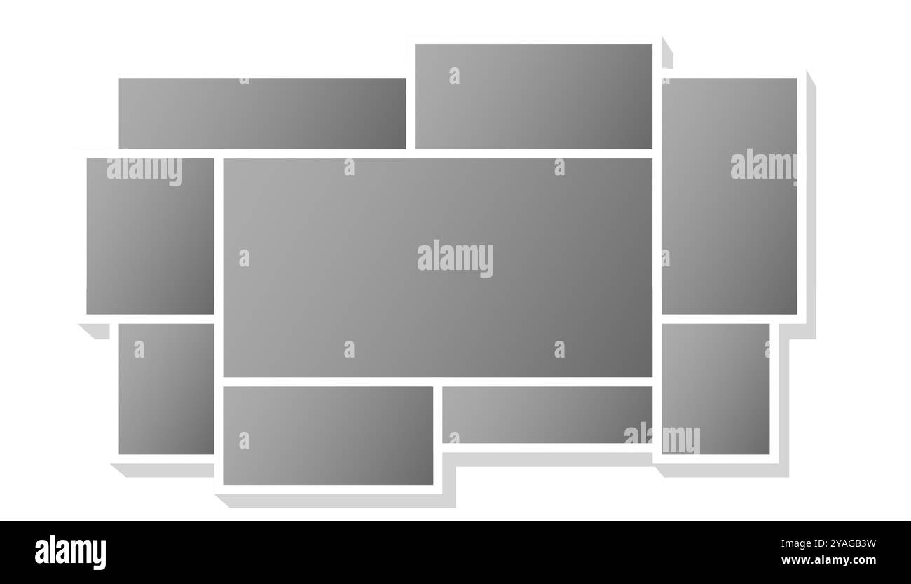 fond de cadre de collage photo moderne recueillir de belles photographies vecteur Illustration de Vecteur