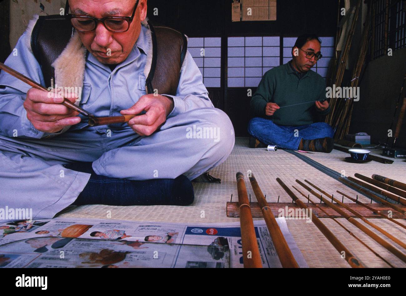 Kanazawa Pole Maker, Japon. Banque D'Images