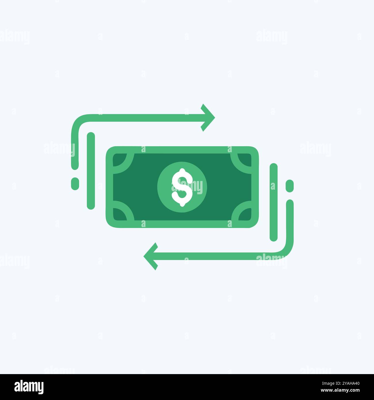 Image d'art vectorielle d'icône de transfert d'argent. Illustration de Vecteur