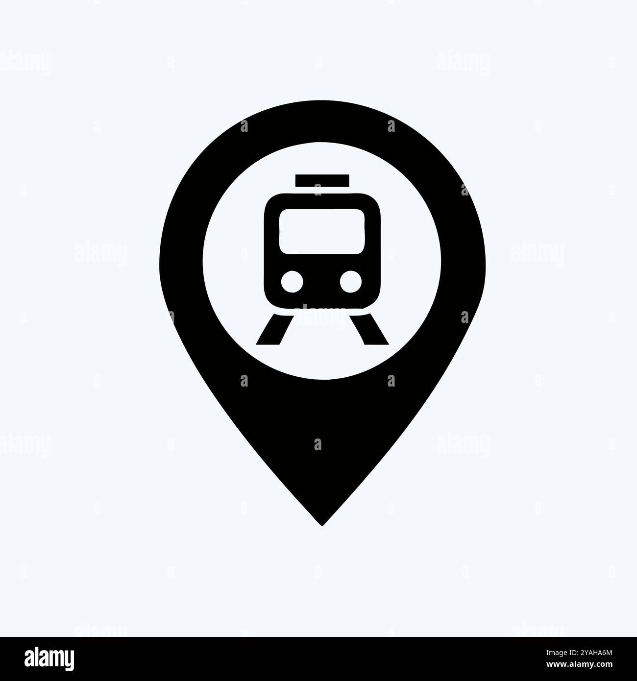 image vectorielle d'icône de gare. Illustration de Vecteur