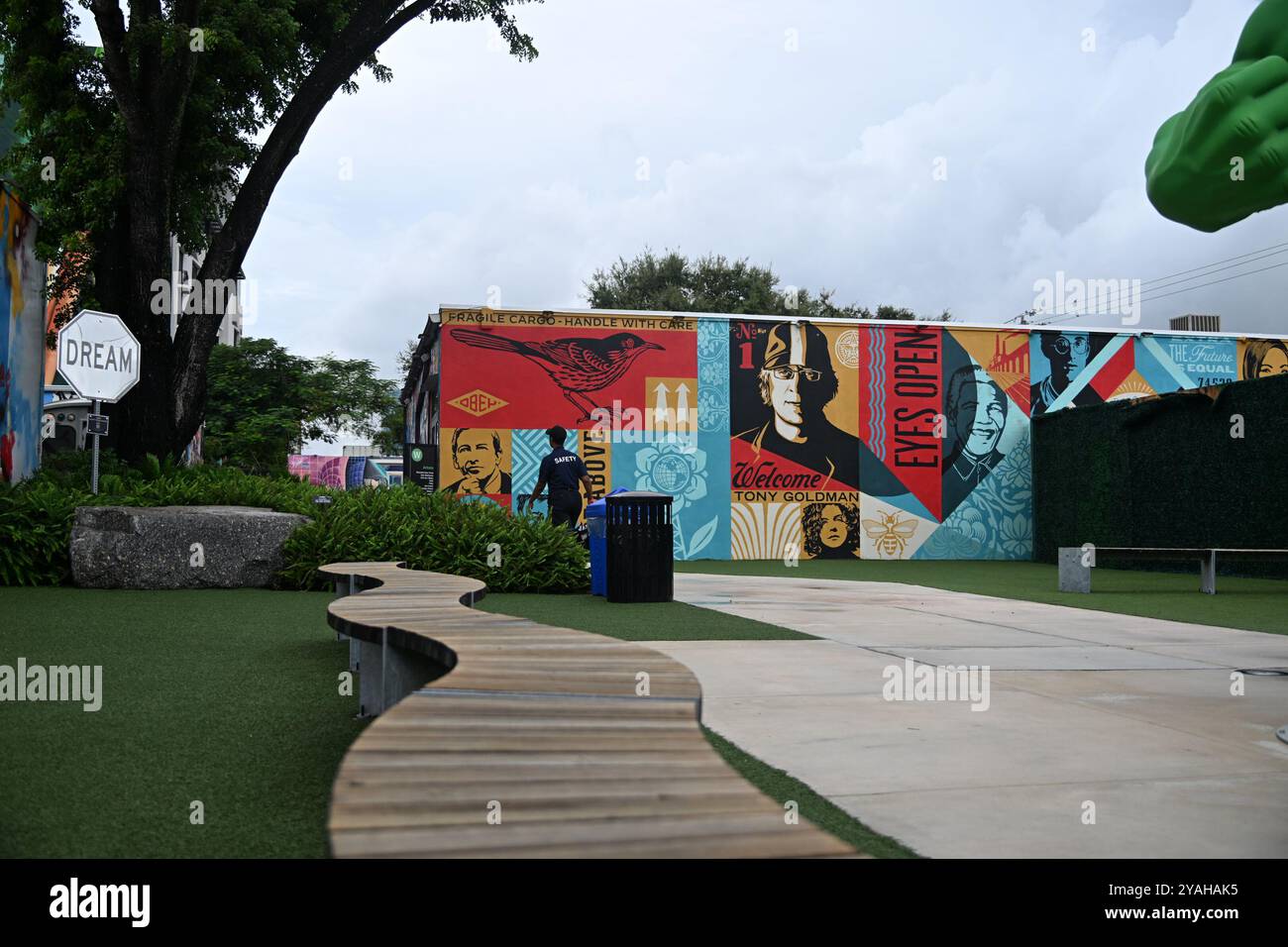 Quartier artistique de Wynwood à Miami Beach, Floride Banque D'Images