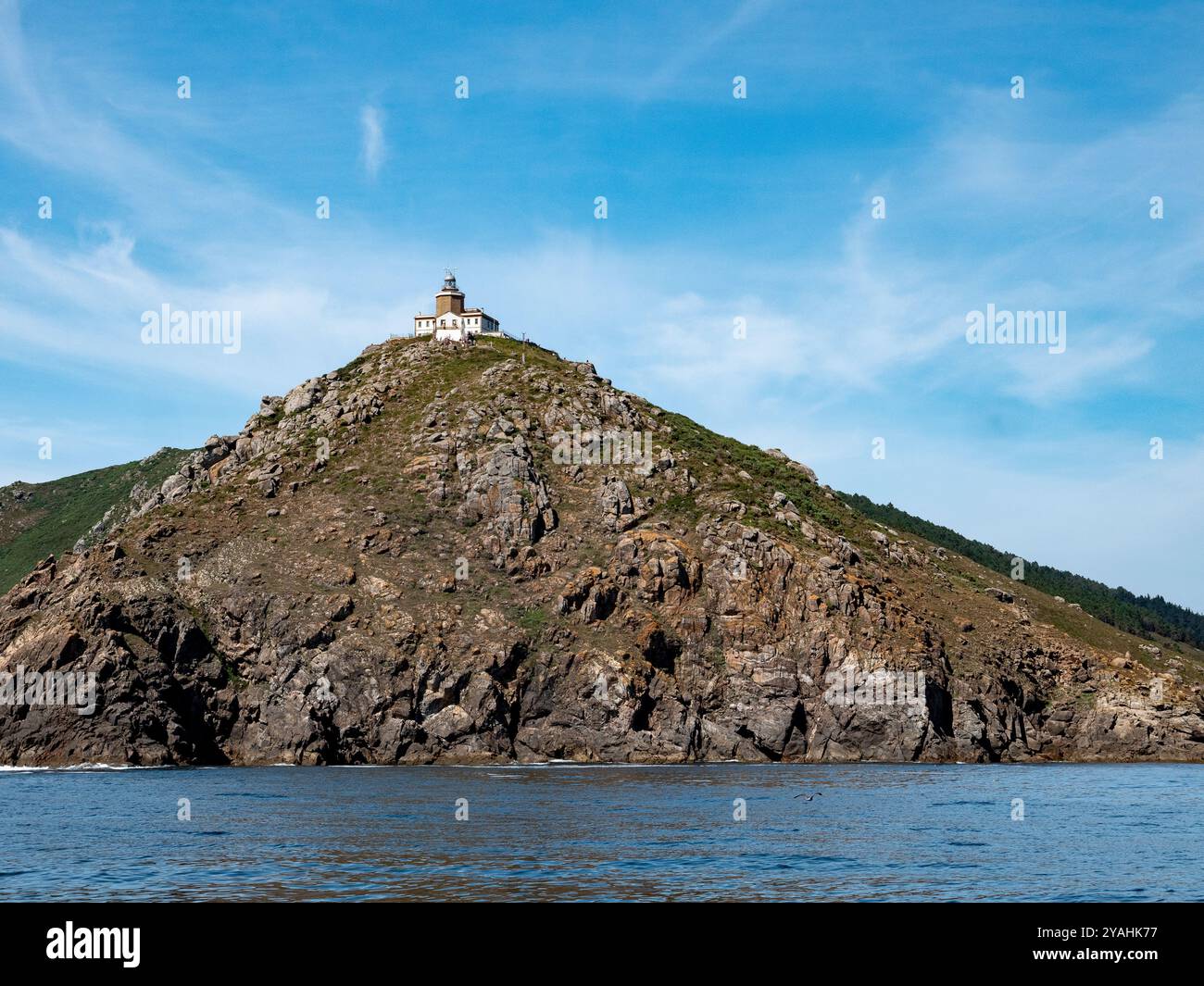 Le phare de Finisterre en Galice en Espagne Banque D'Images