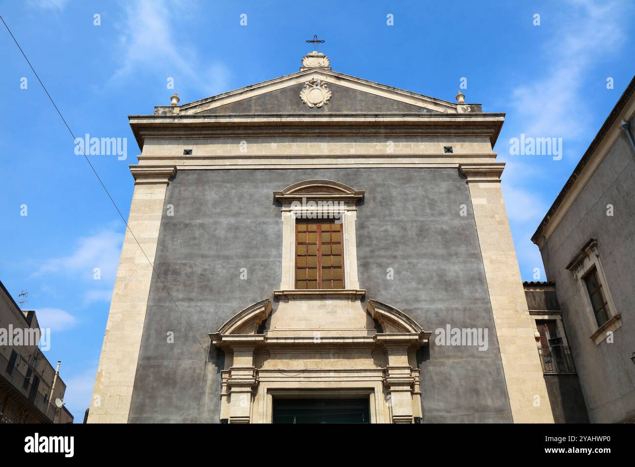 Église Sant'Agata la Vetere, point de repère de Catane, Italie. Ancienne cathédrale. Nom italien : Chiesa di Sant'Agata la Vetere. Banque D'Images